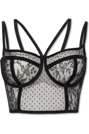 Dolce & Gabbana Femme, Sous-vêtements, Noir, Taille: 38 FR Bustier lingerie