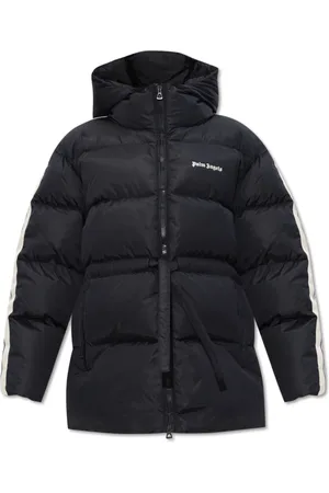 Palm Angels Femme, Vestes, Noir, Taille: 38 FR Doudoune avec Logo