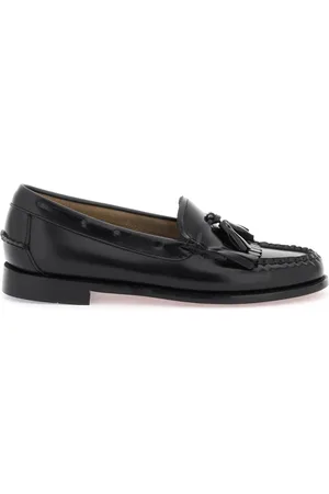 G.H. Bass Femme, Chaussures, Noir, Taille: 38 EU Mocassins Esther Kiltie en Cuir Brossé