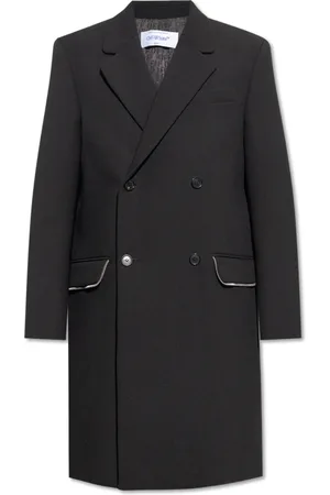 OFF-WHITE Homme, Manteaux, Noir, Taille: M Manteau croisé