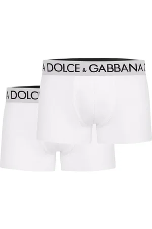 Dolce & Gabbana Homme, Sous-vêtements, Blanc, Taille: L Boxer avec logo contrastant