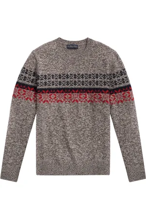 Brooks Brothers Homme, Pulls, Brun, Taille: M Pull en laine marron