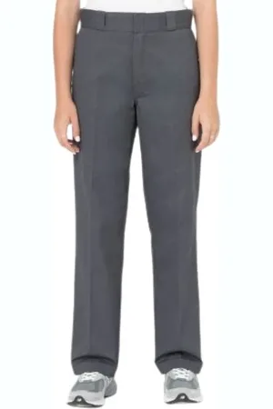 Dickies Homme, Pantalons, Gris, Taille: W36 L32 Gris Charbon Double Genou Rec