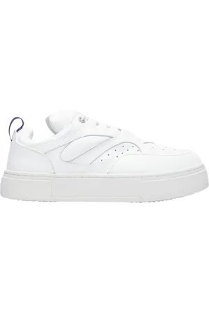 Eytys Homme, Chaussures, Blanc, Taille: 38 EU Baskets en Cuir avec Logo Estampillé
