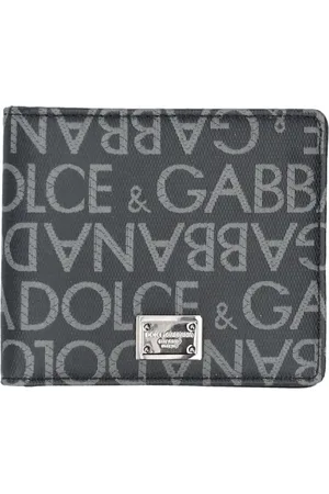 Dolce & Gabbana Homme, Accessoires, Noir, Taille: ONE Size Portefeuille Logo Partout