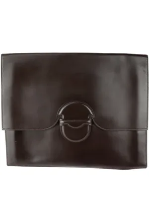 Hermès Femme, Pre-owned, Brun, Taille: ONE Size Pre-owned Cuir pochettes-minaudieres