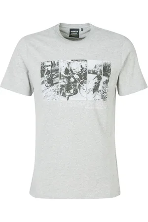Barbour Homme, Tops, Gris, Taille: XL T-Shirt à Imprimé Graphique
