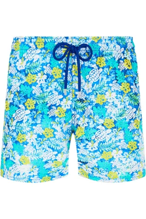 Vilebrequin Homme, Maillots de bain, Bleu, Taille: M Short de Bain Vintage Lazuli - Tropical Turtles