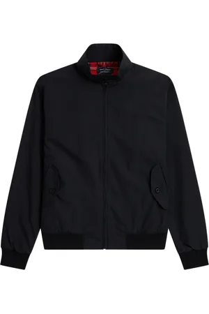 Fred Perry Homme, Vestes, Noir, Taille: 2XL Veste Harrington Classique, Fabriquée en Angleterre
