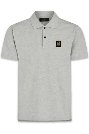 Belstaff Homme, Tops, Gris, Taille: L Polo en coton piqué avec emblème Phoenix