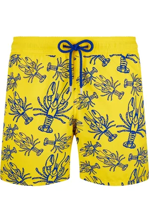 Vilebrequin Homme, Maillots de bain, Jaune, Taille: M Lobster Flocked Mimosa Short de Bain