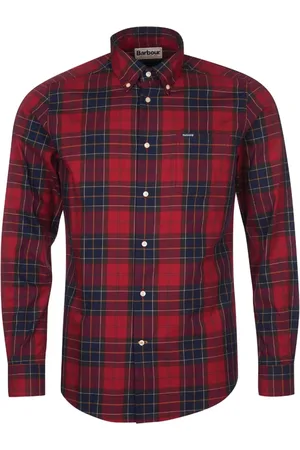 Barbour Homme, Chemises, Rouge, Taille: XL Chemise Élégante et Décontractée sur Mesure