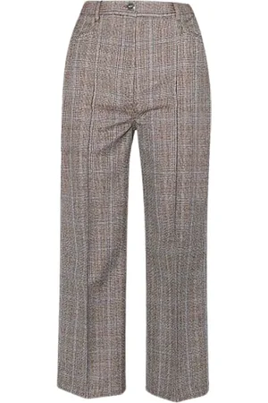 BARBARA BUI Femme, Pantalons, Brun, Taille: 38 FR Pantalon en Laine Mélangée
