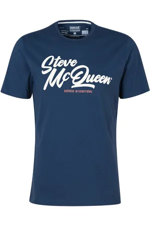 Barbour Homme, Tops, Bleu, Taille: 2XL T-shirt Graphique Murrey - Collection Steve McQueen