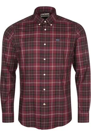 Barbour Homme, Chemises, Rouge, Taille: L Chemise Élégante et Décontractée