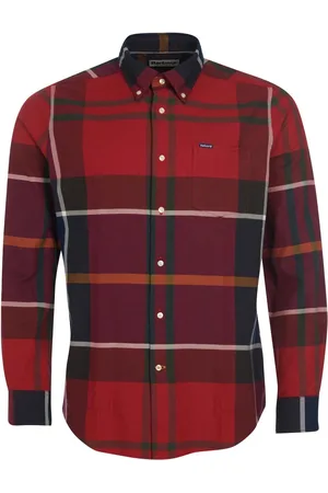 Barbour Homme, Chemises, Multicolore, Taille: M Chemise Rouge Dunoon Sur Mesure
