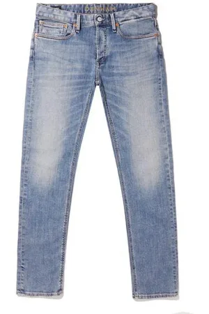 Denham Homme, Jeans, Bleu, Taille: W33 L34 Jean Slim Fit Bleu avec un Look Authentique
