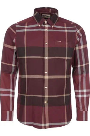 Barbour Homme, Chemises, Rouge, Taille: L Chemise Classique dHiver Rouge Ajustée