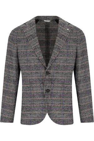 Manuel Ritz Homme, Costumes, Gris, Taille: M Veste grise Prince of Wales