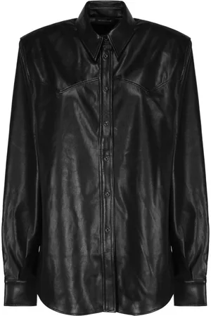 Andamane Femme, Blouses et Chemises, Noir, Taille: 38 FR Chemises en Coton Noir