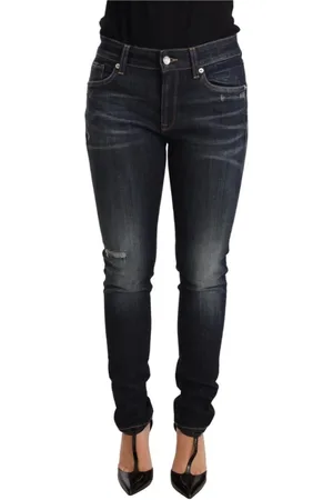 Dolce & Gabbana Femme, Jeans, Bleu, Taille: 36 FR Jean Slim Skinny en Denim Bleu
