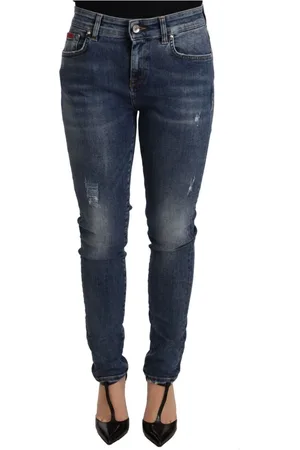 Dolce & Gabbana Femme, Jeans, Bleu, Taille: 36 FR Jeans Skinny Denim Stretch Bleu Lavé