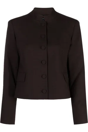 THEORY Femme, Vestes, Noir, Taille: 36 FR Veste courte boutonnée