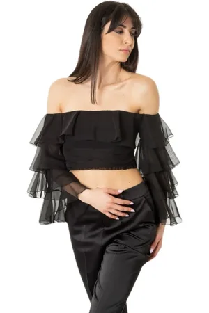 BABYLON Femme, Blouses et Chemises, Noir, Taille: 38 FR Blouses