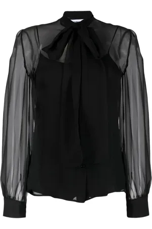Moschino Femme, Blouses et Chemises, Noir, Taille: 36 FR Chemises Noires pour Hommes
