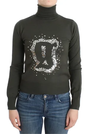 John Galliano Femme, Pulls, Vert, Taille: 36 FR Pull à col roulé en laine verte