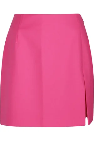 Andamane Femme, Jupes, Rose, Taille: 38 FR Jupe Mini Fendue Fuchsia