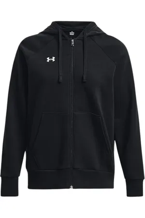 Under Armour Femme, Sweatshirts et sweats à capuche, Noir, Taille: 42 FR Rival Fleece FZ Sweat à Capuche