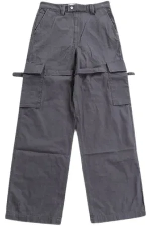 AMBUSH Homme, Pantalons, Gris, Taille: S Pantalon Cargo Gris avec Poches à Rabat