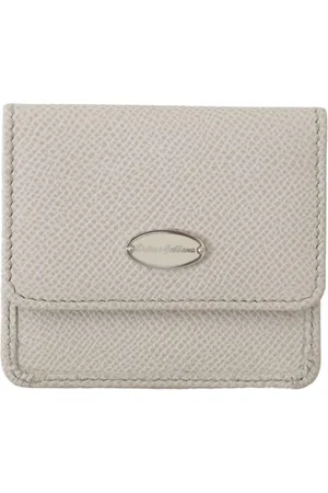 Dolce & Gabbana Homme, Accessoires, Blanc, Taille: ONE Size Étui en Cuir Blanc pour Préservatifs Portefeuille