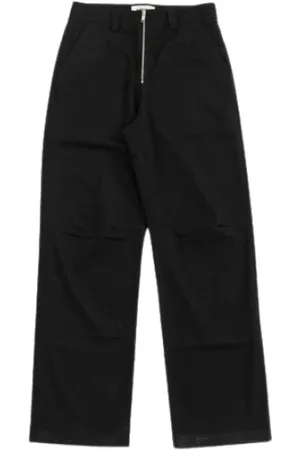 AMBUSH Homme, Pantalons, Noir, Taille: S Jean noir avec fermeture éclair - poches latérales, passants de ceinture