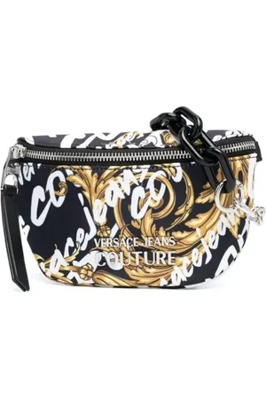 VERSACE Femme, Sacs, Multicolore, Taille: ONE Size Mini Sac à Bandoulière en Nylon avec Imprimé Logo Space Couture