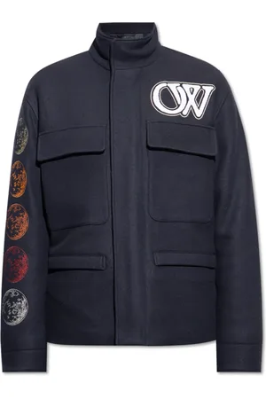OFF-WHITE Homme, Vestes, Bleu, Taille: XL Veste avec Logo