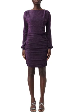 GAËLLE Femme, Robes, Violet, Taille: 36 FR Robe courte en jersey