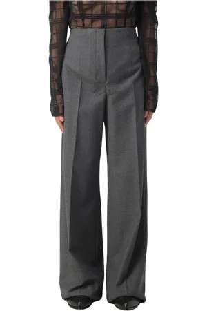 Alberta Ferretti Femme, Pantalons, Gris, Taille: 36 FR Pantalon Stylé