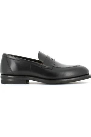 HENDERSON BARACCO Homme, Chaussures, Noir, Taille: 44 EU Sandales mocassin classiques en cuir noir