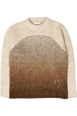 ERL Homme, Pulls, Brun, Taille: M Pull à dégradé arc-en-ciel
