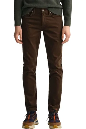 GANT Homme, Jeans, Brun, Taille: W32 Pantalon Slim Velvet Hayes