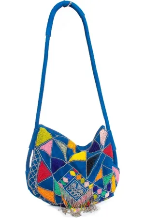 Emilio Pucci Femme, Pre-owned, Bleu, Taille: ONE Size Pre-owned Daim sacs-ports-paule