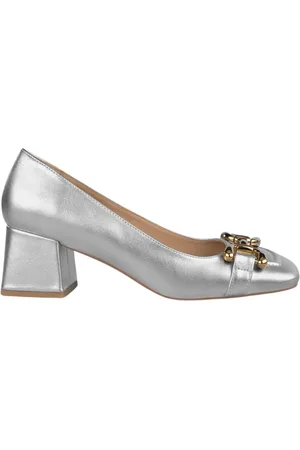 Alma en Pena Femme, Chaussures, Gris, Taille: 36 EU Escarpins en cuir à bout carré