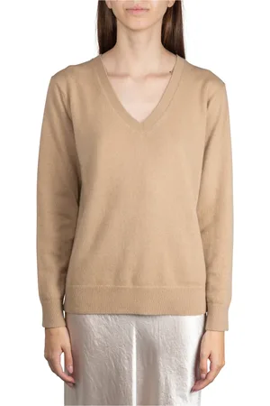 Vince Femme, Pulls, Brun, Taille: 40 FR Pulls Camel pour Homme