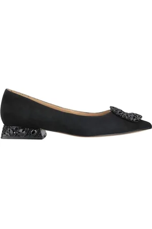 Alma en Pena Femme, Chaussures, Noir, Taille: 37 EU Ballerines à bout pointu avec détail circulaire orné