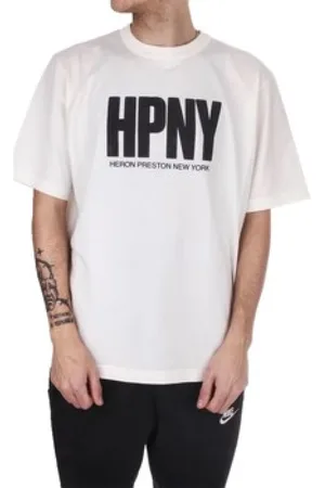 Heron Preston Homme, Tops, Blanc, Taille: M T-shirt à Manches Courtes