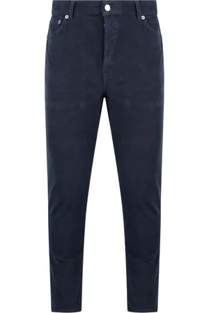 DEPARTMENT FIVE Homme, Pantalons, Bleu, Taille: W30 Pantalon en velours côtelé Slim Fit