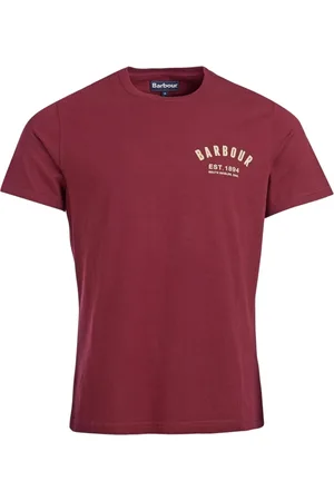 Barbour Homme, Tops, Rouge, Taille: M T-shirt Homme Preppy Tee