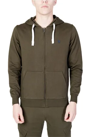 U.S. Polo Assn. Homme, Sweatshirts et sweats à capuche, Vert, Taille: M Sweat à capuche homme
